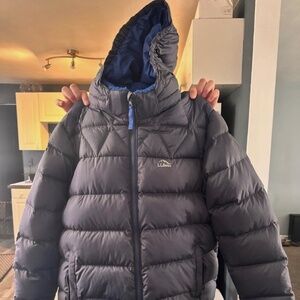 LL Bean puffer jacket Blue